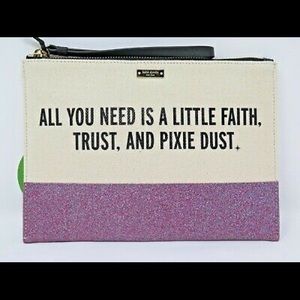 Kate Spade Disney Faith, Trust, Pixie Dust Clutch